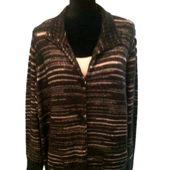 Jones New York Signature 2X Cardigan Sweater Button Up Long Sweater - Picture 7 of 7